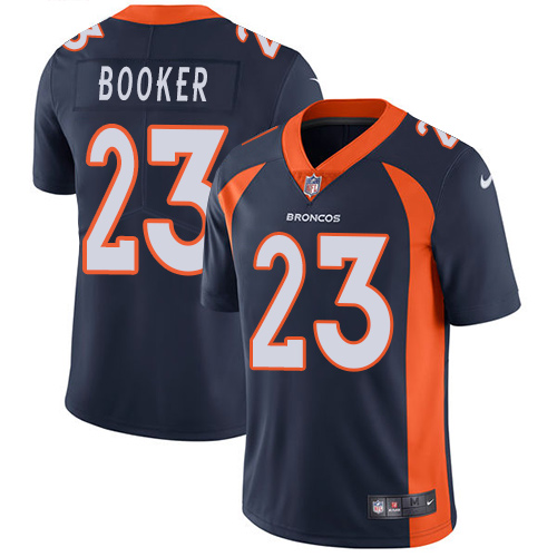 2019 men Denver Broncos 23 Booker blue Nike Vapor Untouchable Limited NFL Jersey